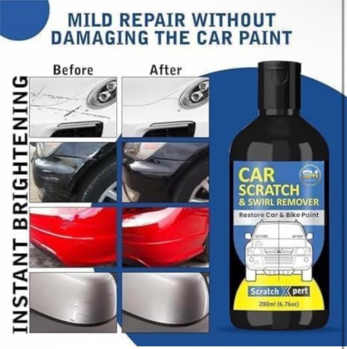 Car Scratch & Swirl Remover(Pack of 2)