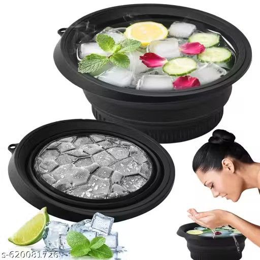 Foldable Ice Face Bowl [Built-in with silicon ice tray]