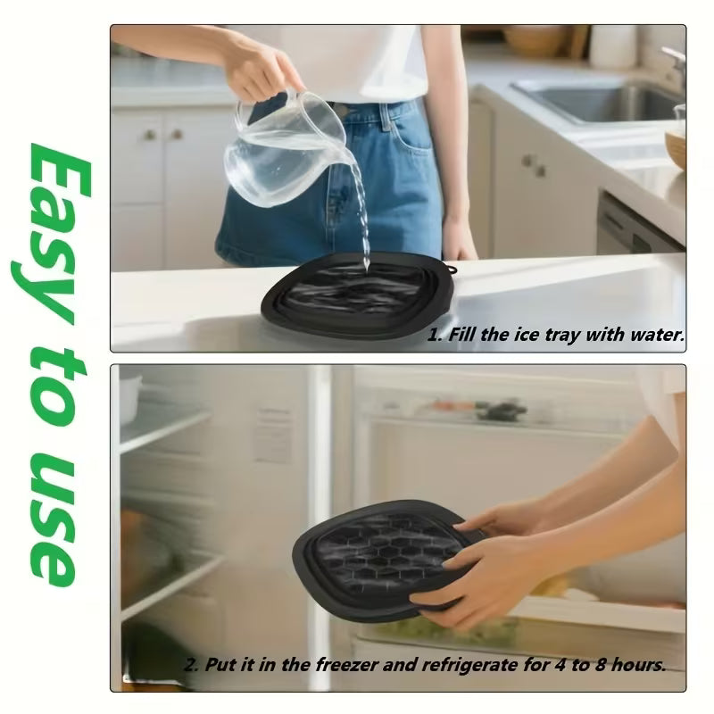 Foldable Ice Face Bowl [Built-in with silicon ice tray]
