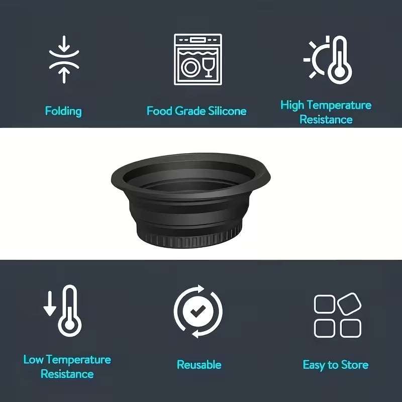 Foldable Ice Face Bowl [Built-in with silicon ice tray]