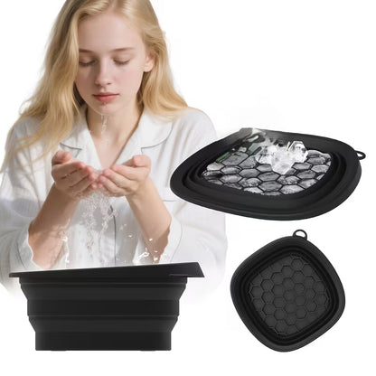 Foldable Ice Face Bowl [Built-in with silicon ice tray]